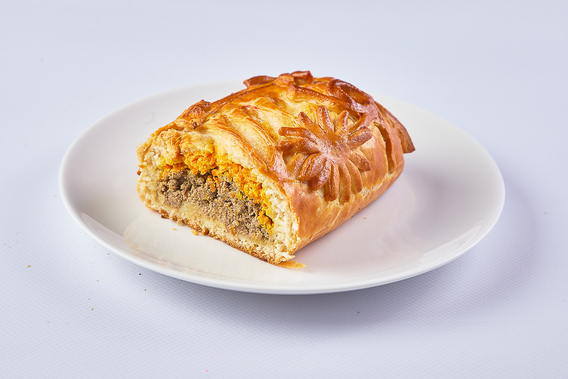 Пирог с печенью и болгарским перцем